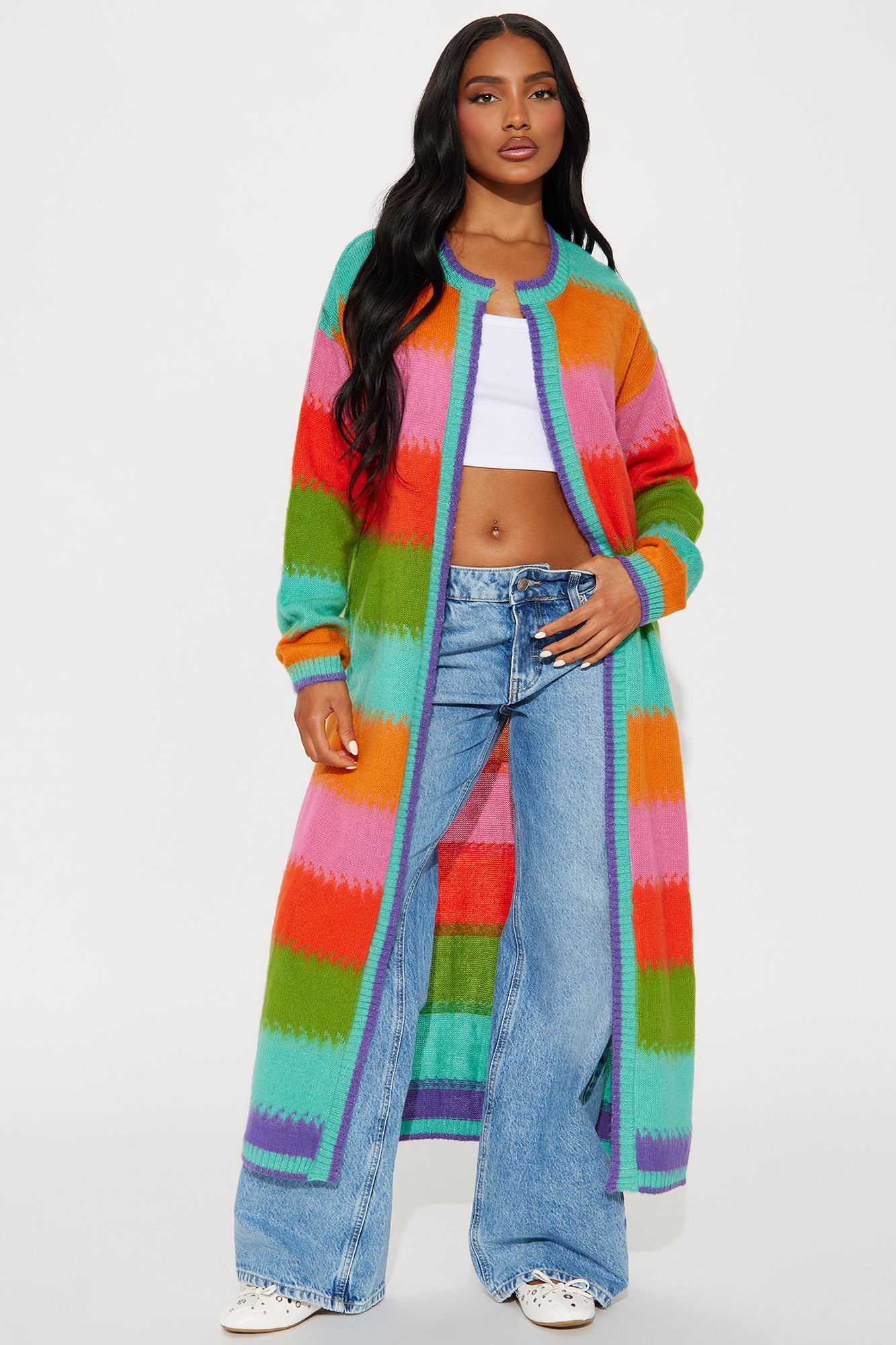 Take It There Chunky Knit Sweater - Multi Color - Image 37
