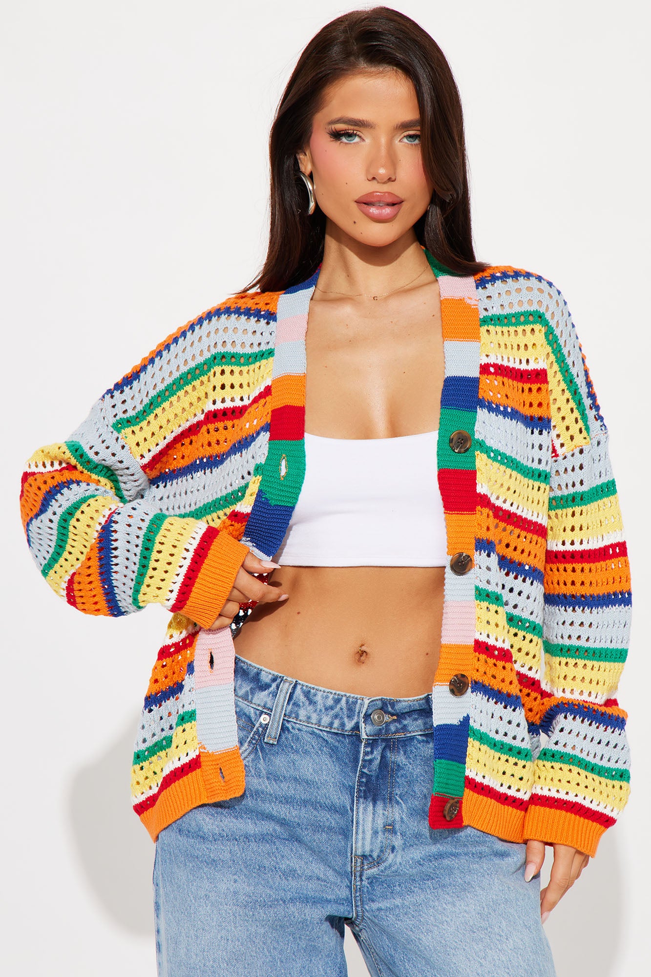 Take It There Chunky Knit Sweater - Multi Color - Image 31