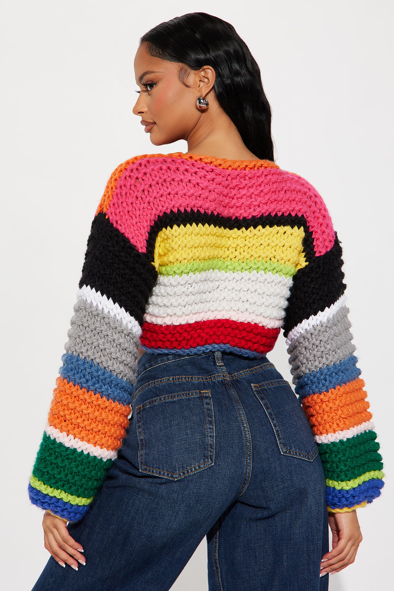 Take It There Chunky Knit Sweater - Multi Color - Image 22