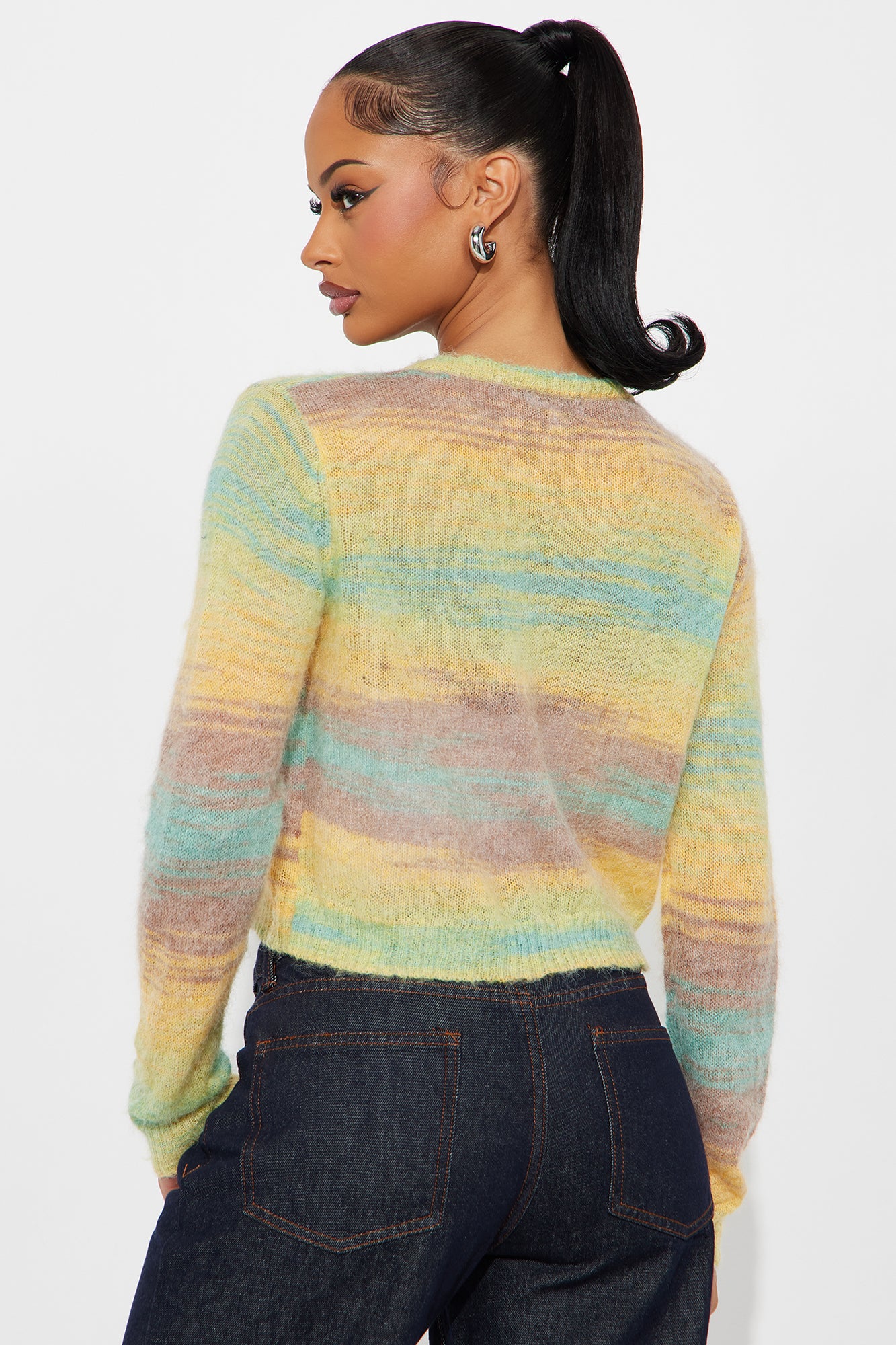 Lily Color Block Cardigan - Multi Color - Image 2