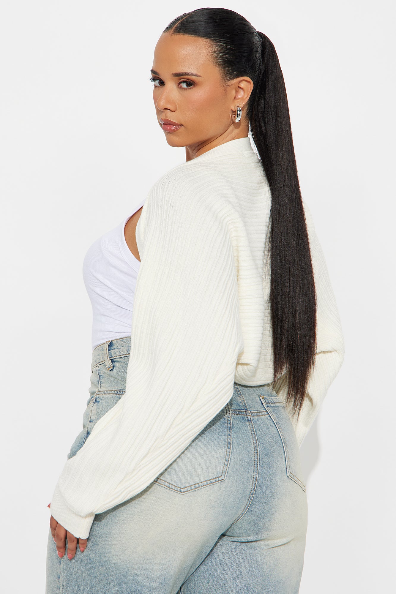 No Promises Bolero Sweater - Cream - Image 5