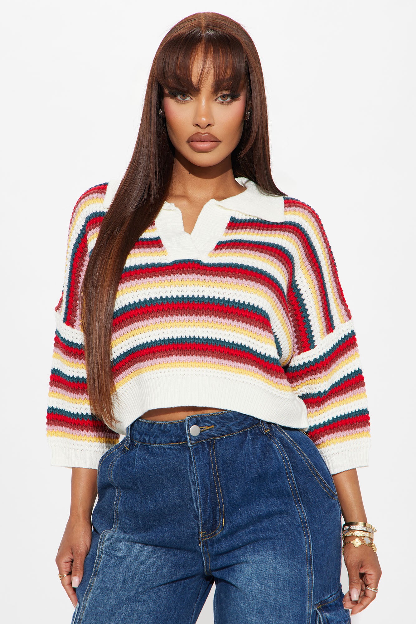 Take It There Chunky Knit Sweater - Multi Color - Image 33